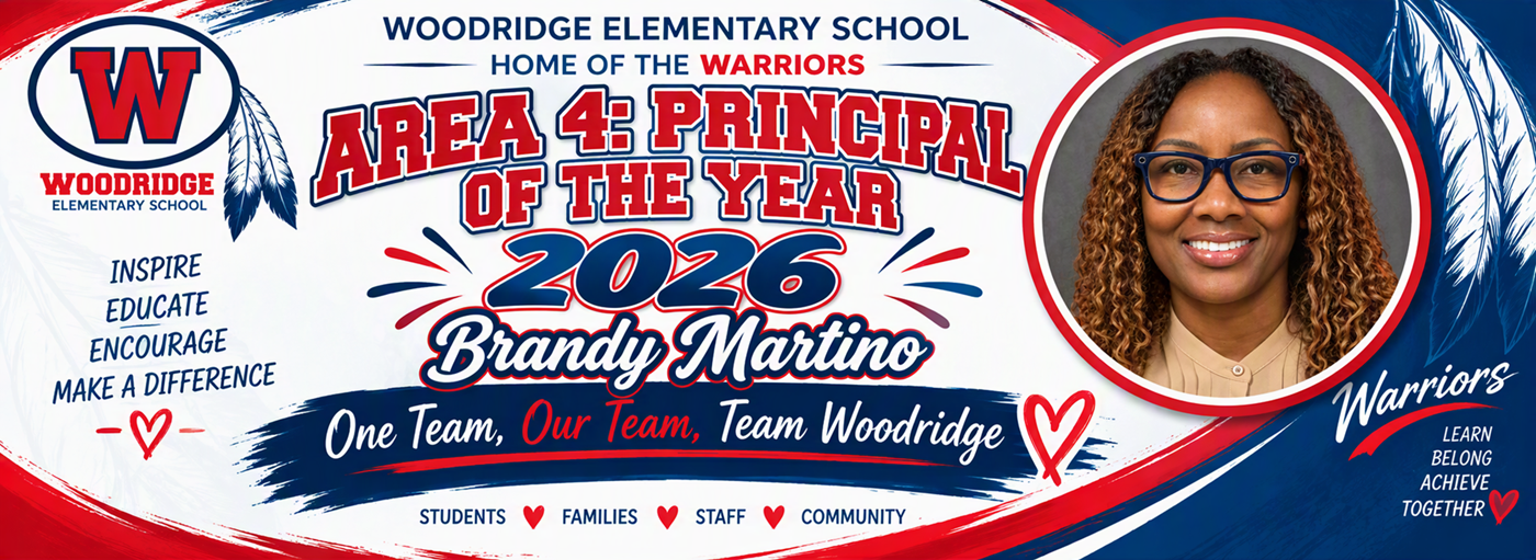 Area 4-Principal of the Year: Mrs. Brandy Martino, Principal at Woodridge Elementary
